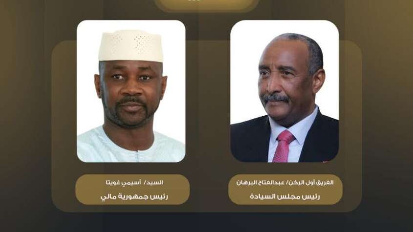 البرهان يعزي الرئيس المالي في ضحايا حادث مدينة جاو المالية البرهان يعزي الرئيس المالي في ضحايا حادث مدينة جاو المالية