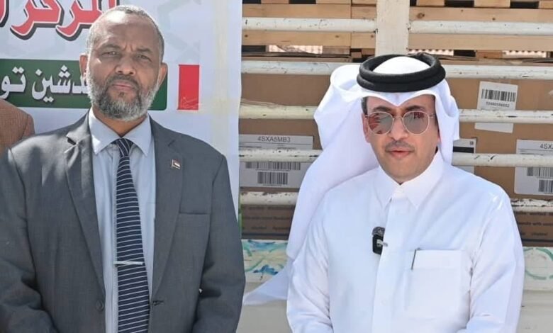 بتشريف وزير الصحة وسفير دولة قطر تدشين توزيع 50 ماكينة إستصفاء دموي لعدد 10 ولايات بتشريف وزير الصحة وسفير دولة قطر تدشين توزيع 50 ماكينة إستصفاء دموي لعدد 10 ولايات